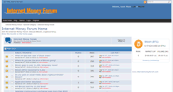 Desktop Screenshot of internetmoneyforum.com